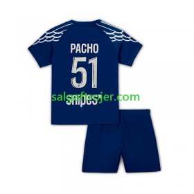 Paris Saint-Germain PSG Pacho 51 Fodboldtrøjer Børn 4. sæt 2024/25 Kort ærmer